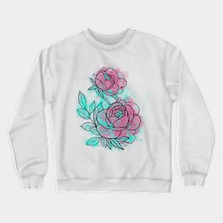 Pink peonies Crewneck Sweatshirt